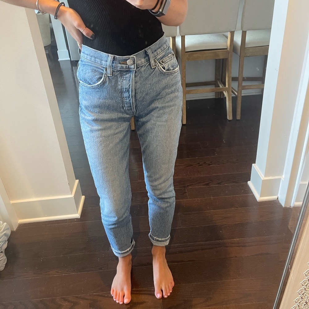 Reformation Serena High Skinny Crop